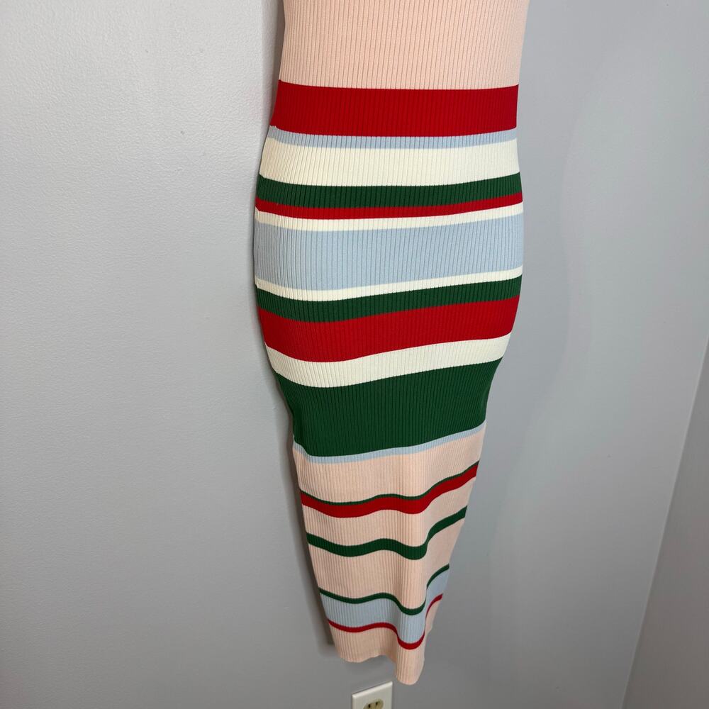 Ted Baker Lyndiaa Striped Bodycon Midi Dress Stretch Vacation Beach Women's 4 - Picture 9 of 12